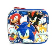 Sega Sonic the Hedgehog Team Tail, Knuckles, Shadow Insulated Blue Lunch Bag