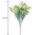 thumbnail image 4 of Nvzi 6 paquetes de flores artificiales para exteriores, plantas artificiales para exteriores, flores resistentes a los rayos UV, macetas colgantes para ventanas (amarillo), 4 of 4