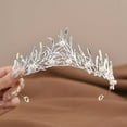 thumbnail image 2 of Yoyauz Women's Gold Crown Crystal Princess Tiara Crystal Queen's Crown Wedding, Bridal Hair Ornament Birthday Prom, Beauty Pageant Party  Barmitzvah Rite of Passage, Photo Props, 2 of 6