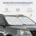 thumbnail image 4 of Xecao Dock Rudder for Foldable Car Sun Shades (2-Pack) offer sun protection with an easy-fold design for convenient windshield shading., 4 of 7