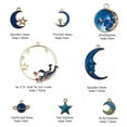 thumbnail image 4 of U8MO 16x Enamel Moon Star Blue Charms Pendant for Earrings Jewelry Making DIY Crafts, 4 of 6