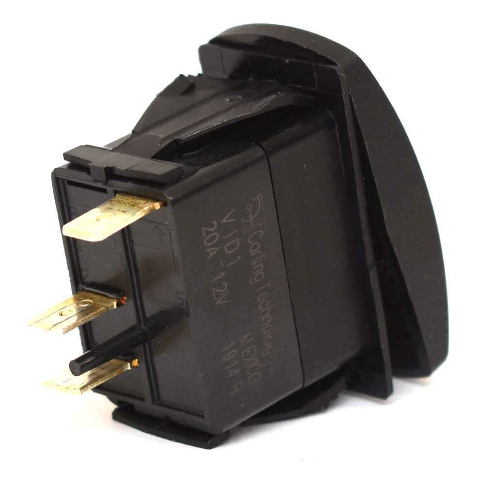 Carling Boat Rocker Switch | 2 Position Black Courtesy 20A 12V