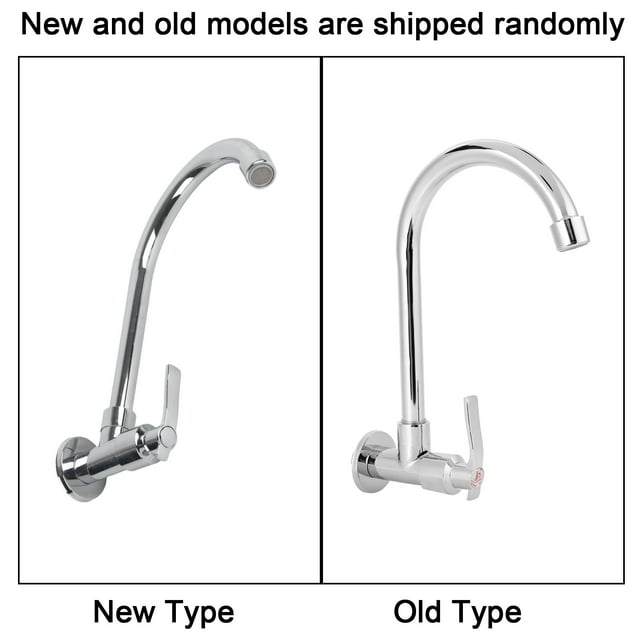 Kitchen Faucet, Wear 360 Wall-Mounted G1/2in Durable Single Cold Faucet, For Home Kitchen
