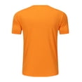 thumbnail image 5 of Men Tshirt Short Sleeve Crewneck Lightweight Orange T Shirt Men's Casual Shirts, 5 of 5