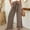 Brown, variant on Women's High Waisted Wide Leg Pants 2025 Loose Fitting Casual Pants With Elastic Waistband with Pocket Fashion Pants