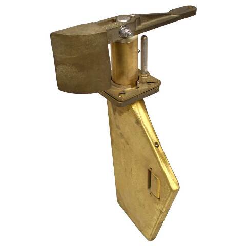 Malibu Boat Rudder Assembly 3411026 | w/ Tiller Arm 2 Inch Bronze