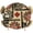 Beige, variant on Southwest Round Tablecloth 36-44 Inch Round Fitted Table Cloth with Elastic Edge, Farmhouse Sun Maple Leaves Ethnic Motifs Waterproof Table Cover Protector for Outdoor Picnic Party Dining