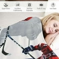 thumbnail image 3 of Qinduosi Ice Hockey Blanket Kids Sports Event Throw Blanket Plush Blanket for Bed Sofa Couch Room Decor Lightweight Fuzzy Blanket Twin, 3 of 6