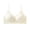 White, variant on Women Solid Color Adjustable Thin Strap Side Coverage Bras
