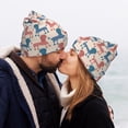 thumbnail image 5 of Lsque Cartoon Poodle Dog Pattern Knitted Beanie, Unisex Winter Hat, Knit Hat Winter Beanies Thick Fisherman Beanies Cuffed Plain Skull Caps, 5 of 6