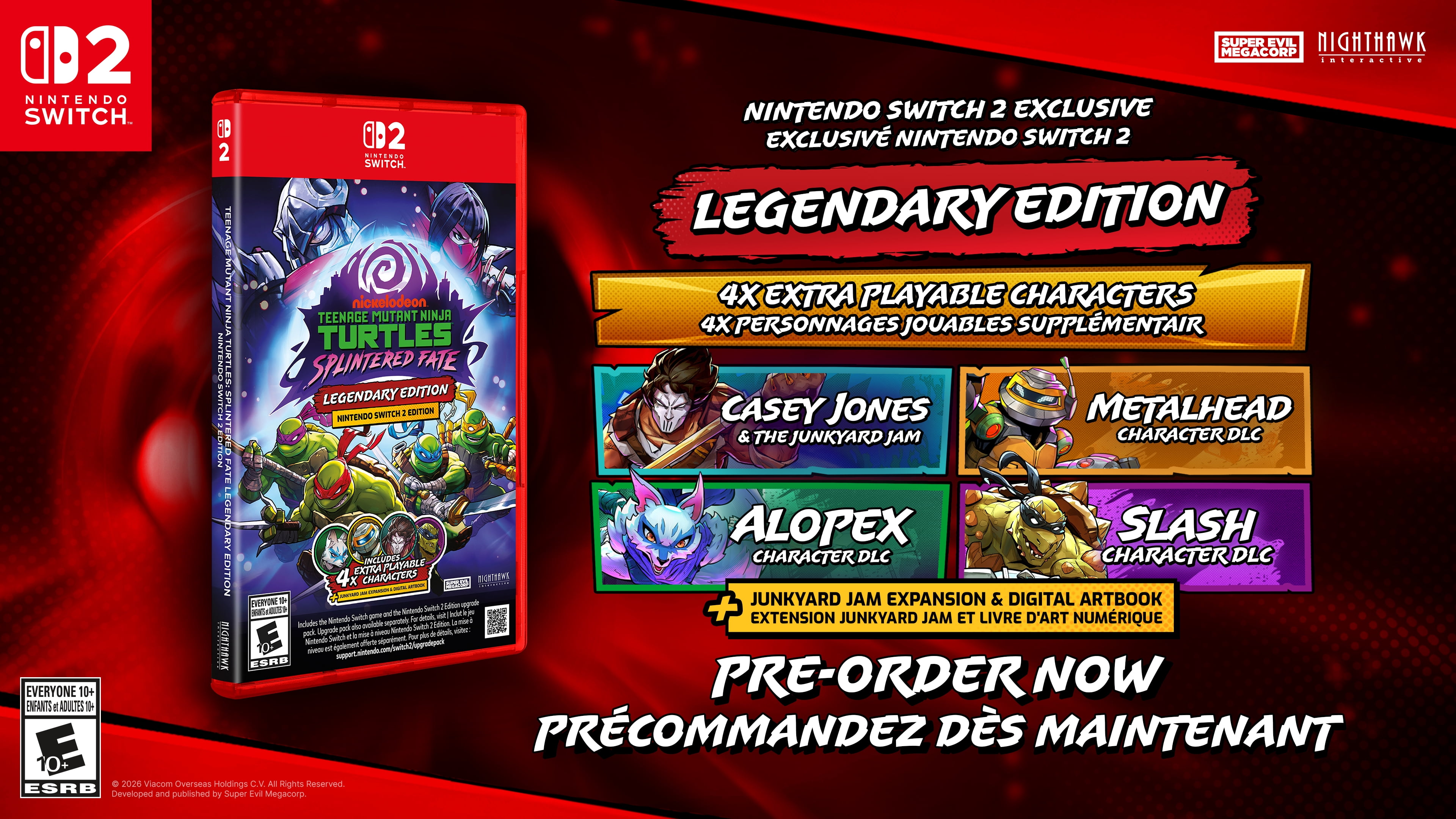 Teenage Mutant Ninja Turtles Splintered Fate Legendary Edition - Nintendo Switch 2 Game