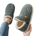 thumbnail image 3 of Fashionable Women's Slippers Comfortable Indoor Outdoor Footwear for Autumn Winter Thickened Solid Color Couple Style Shoes, 3 of 9