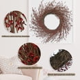 thumbnail image 4 of 24Inch Red Face Bead Garland Winter Red Burgundy Berry Garland Artificial Branch Garland Suitable for Farmhouse Window Hanging Christmas Decorations and Other Holiday Decorations Can Also Be Decorate, 4 of 9