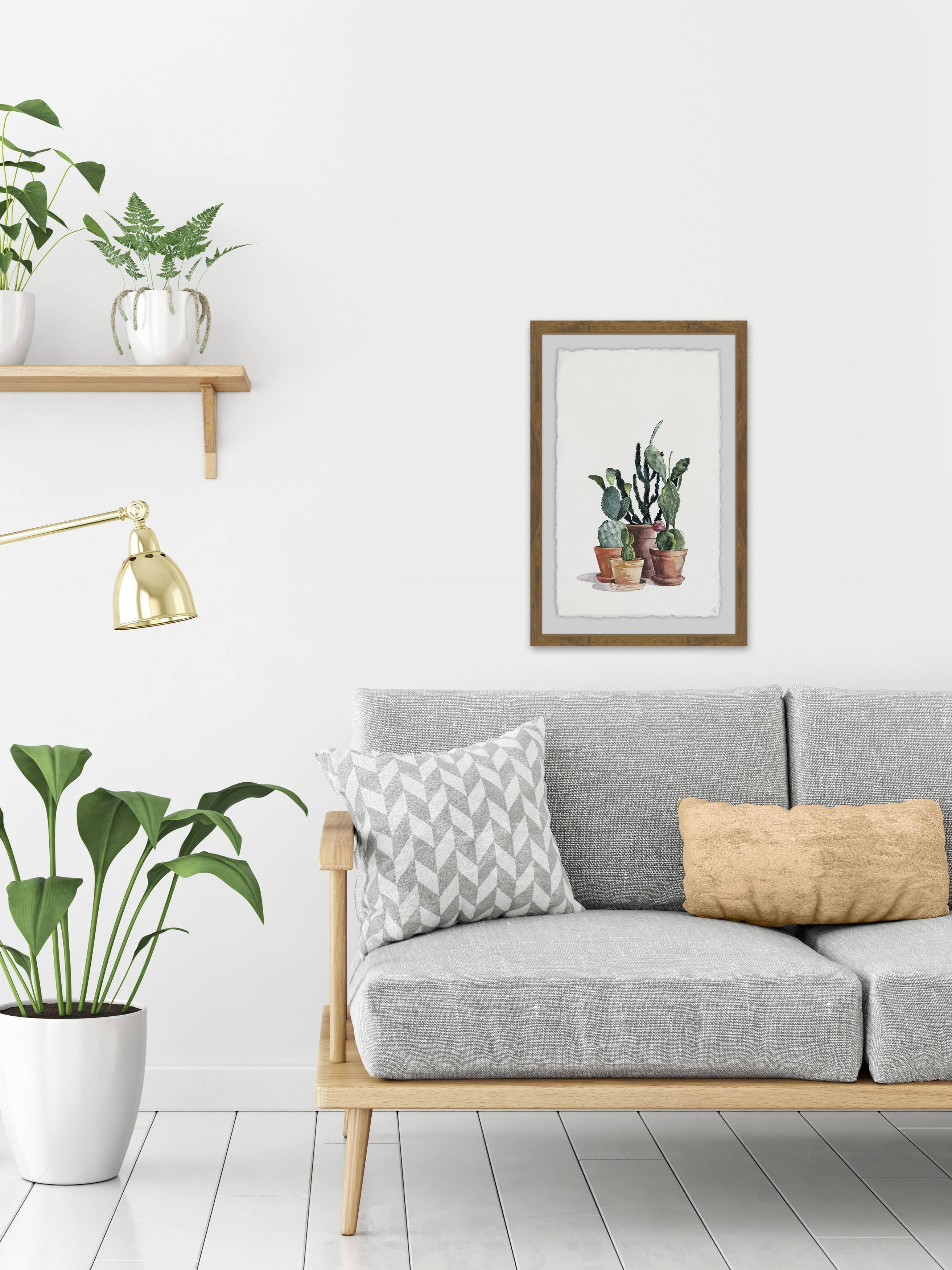 The Cacti Framed Painting Print