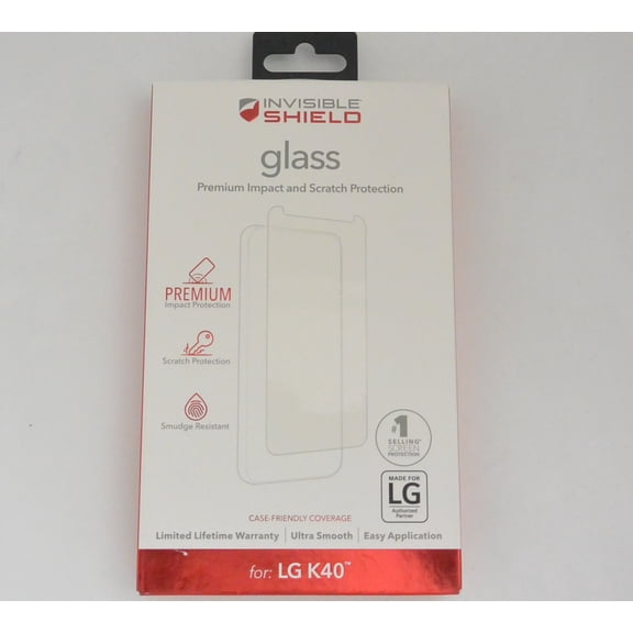 New Zagg Invisible Shield Glass Screen Protector for LG K40