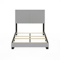 thumbnail image 6 of Furinno Pessac Fabric Upholstered Bed Frame with Wooden Slat Support, Full, Glacier, 6 of 6