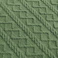 thumbnail image 5 of Homieway Green Throw Blanket, Twin Size Lightweight Taffeta Fleece Blanket for Couch Sofa, 2-Sided 3D Woven Design Fuzzy Soft Cozy Blanket for All Seasons, 60"×80", 5 of 7