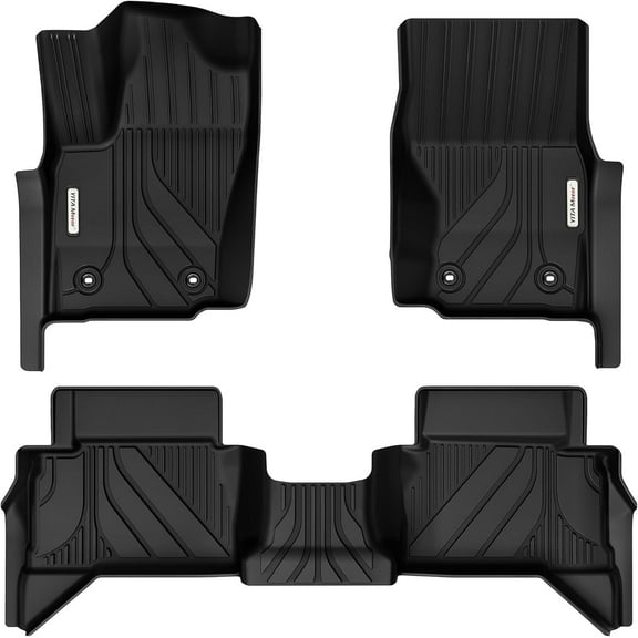 RVNI Floor Mats Set for 2024-2025 Toyota Tacoma Double Cab TPE All Weather