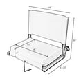 Stadium Chairs for Bleachers with Back Support by Outdoor Leisure