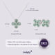 thumbnail image 5 of Set de Joyería para Mujer Plata .925 con Zirconia Cúbica, LuckyLy Juego de Collar y Aretes Florales Brillantes – Regalos para Mamá y Regalos para Mujer Navidad y Cumpleaños, Modelo Aina turquesa, 5 of 6