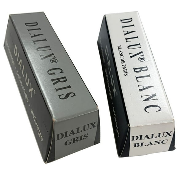 Dialux White & Gray Polishing Compound Jewelers Rouge Silver Polish Metal Finish
