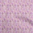 thumbnail image 1 of oneOone Velvet Mauve Fabric Leaves Fabric For Sewing Printed Craft Fabric By The Yard 58 Inch Wide, 1 of 5