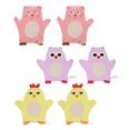 thumbnail image 2 of 6Pcs Baby Bath Mitts Washcloths Scrubber Cartoon Towels Scrubbers (Assorted Color), 2 of 6