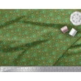thumbnail image 3 of Soimoi Green polyester Crepe Fabric Wreath,Floral & Bottle Print Sewing Fabric Yard 52 Inch Wide, 3 of 3