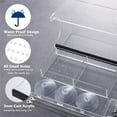 thumbnail image 5 of 1Pcs Bird Feeder - 12.4"x4.7"x5.9" Window Mount Suction Cup Feeder with Sliding Tray, Extended Roof & Drainage Holes, Squirrels Proof, Bird Watching, 5 of 7