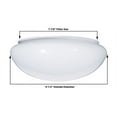 thumbnail image 4 of B&P Lamp® Medium Mushroom, White Glass Shade, 7-7/8 Inch Lip Fitter for Flush Mount Ceiling Fixtures with Set Screws, 9-1/2 Inch Max Diameter, 4 of 5