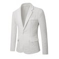 thumbnail image 4 of Mens Floral Suit Jacket Jacquard Paisley Luxury One Button Slim Fitted Business Wedding Tuxedo Suit Blazer Dress Jacket with Pocket Beige, 4 of 8