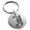 Silver, variant on Stainless Steel Letter J Initial Royal Monogram Engraved Small Medallion Circle Charm Keychain Keyring