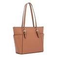 thumbnail image 3 of Michael Kors Charlotte Ciara Large Top Zip Female Tote Handbag Luggage Saffiano Leather, 3 of 4