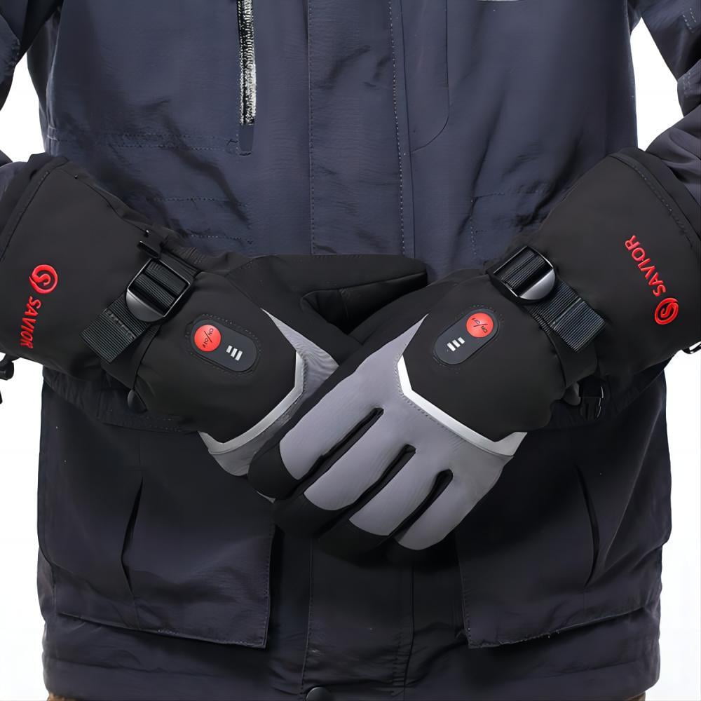 Savior Heat Electric Heated Gloves Unisex Battery Powered Hand Warmer Hunting Glove Perfect for Skating Hiking Cycling,Relieve Raynauds Disease