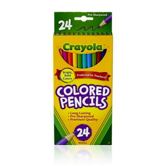 Crayola Full Size Non-Toxic Pre-Sharpened Colored Pencil Set (Pack of 48)