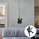 thumbnail image 5 of Roca hombre estilo industrial escultura ped decoración decoración ped resina figuril tesanía fondo ped decoración de izquierda Baoblaze Escultura colgante de pared, 5 of 7
