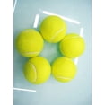 thumbnail image 3 of 10 Pack Tennis Balls Natural Rubber Training Balls for Tennis Lessons Practice Playing with Pets Consistent Bounce Reduced Shock, 3 of 5