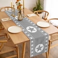 thumbnail image 3 of Western Star Ethnic Table Runner - 108 Inch Long, Kitchen Dining Table Runner Dresser Scarves, Grey Texas Ethnic Stars Tribal Art Farmhouse Decor for Coffee Tables Wedding Party Banquet, 3 of 8