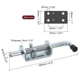 thumbnail image 2 of Unique Bargains Barrel Bolt Latch, 1 Pack 12x165mm - Carbon Steel Galvanized Spring Loaded Gate Latch Pin for Door (Silver), 2 of 5