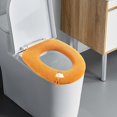 thumbnail image 4 of VWRXBZ Toilet Seat Cover, 13.77x13.77 Inch Household Cushion Use Knitted Toilet Seat Cover Summer Season Washable Toilet Seat Cushion O Shape Winter Accessory, 4 of 6