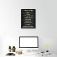 thumbnail image 4 of Inspirational Quotes Wall Art 7 Rules Of Life Motivational Office Canvas Wall Art Poster Home Office Decor Black and White Art for Living Room Rustic Framed Wall Art for Woman 12x16inch, 4 of 6