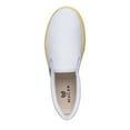 thumbnail image 2 of MaCae Unisex Canvas Slip On Fashion Shoe With Unique Sole, Slip On Shoes, Canvas Low Top Sneakers - White Colored Band Yellow/My Car is Melting!, 12M/13W, 2 of 7