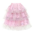 thumbnail image 4 of Kids Pink Witch Costume Glinda Dress For Girls Tank Tops Skirt Set, 4 of 6