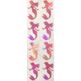 thumbnail image 3 of Royal Green Holographic Pink Stickers 2 inch Ariel Mermaid Sparkle Stickers for Girls (50mm) - 80 Pack, 3 of 7
