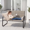 thumbnail image 6 of Gotland 4 Pieces Outdoor Furniture Set All Weather Textile Fabric Patio Conversation Set w/Coffee Table, Loveseat, 2 Single Chairs for Patio, Yard, Garden, Lawn(Brown), 6 of 7