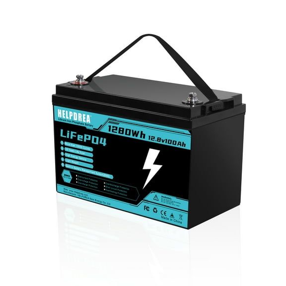 12V 100Ah LiFePO4 Battery Rechargeable Cycle 12V Lithium Battery 100A BMS for Camping Boat Home
