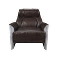 thumbnail image 5 of ACME Brancaster Accent Chair in Espresso and Aluminum, 5 of 5