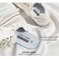 thumbnail image 6 of LUCKY STEP Retro Lightweight Fashion Sneakers Comfort Satin Ballet Casual Shoes,White,Womens, 6 of 11