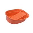 thumbnail image 2 of veasfak Hand Wash Basin Laundry Wash Tub with Washboard Non Slip Washing Clothes Laundry orange, 2 of 9