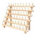 thumbnail image 3 of Support à Fil 60 Bobines, Organisateur de Couture en Bois pour Fils, Quilting, Broderie, Tressage de Cheveux, en Bois Dur, Robuste, Autoportant Ou Mural, 3 of 12